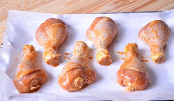 куриные голени в горчично-медовом маринаде