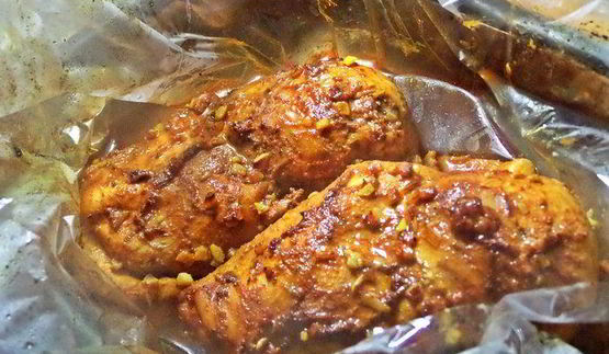 куриные грудки, запеченные в рукаве