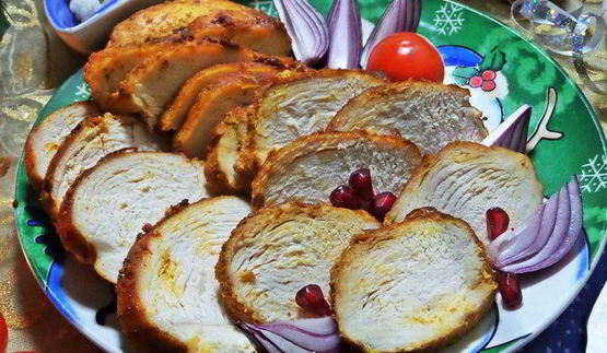 куриные грудки, запеченные в рукаве