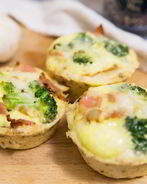 Куриные корзиночки с брокколи