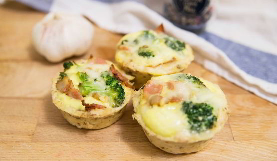 куриные корзиночки с брокколи