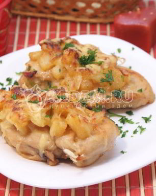Курица под ананасами Страсть Амура
