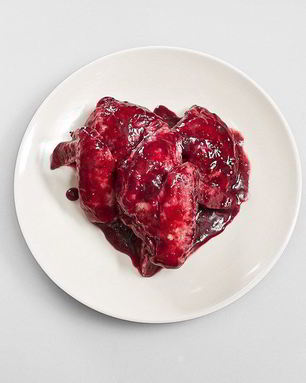 Курица с ежевикой