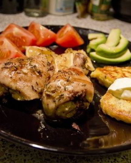 Рецепт курицы с лимоном и тимьяном