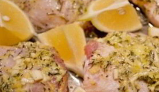 курица с лимоном и тимьяном