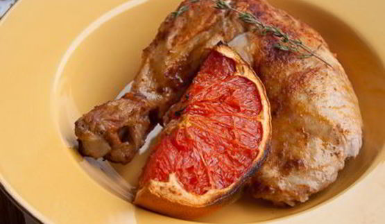 курица с паприкой и грейпфрутом