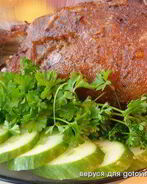 Рулька запеченая в горчице