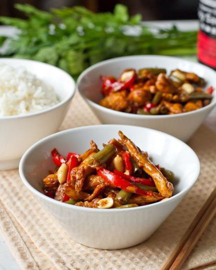 Рецепт стира-фрая из индейки с зеленой фасолью