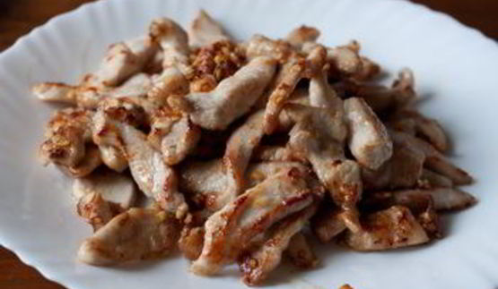 стир-фрай из индейки с зеленой фасолью