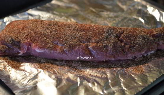 свиное филе с медовой глазурью