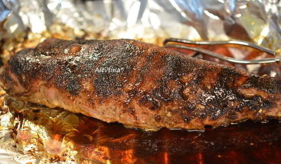 свиное филе с медовой глазурью