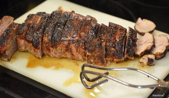 свиное филе с медовой глазурью