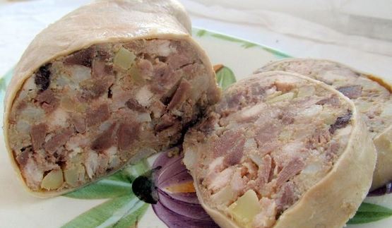 свиной желудок фаршированный