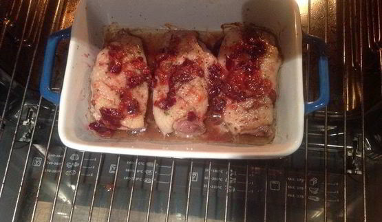 утиные грудки с вишней