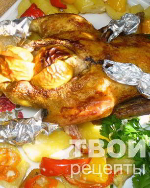 Утка с яблоками