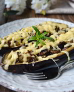 Баклажаны, фаршированные грибами