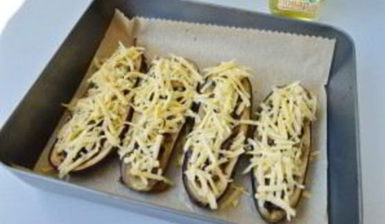 баклажаны, фаршированные грибами