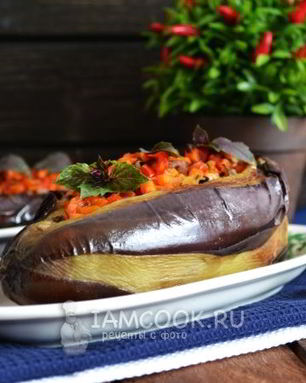 Баклажаны с бараниной в духовке