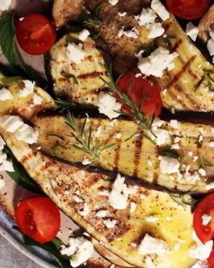 Баклажаны с сыром на сковороде-гриль