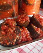 Баклажаны в томате с чесноком