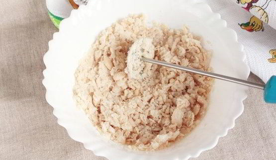 биточки из фасоли и сыра