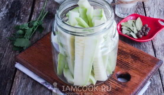 кабачки в горчичном маринаде на зиму