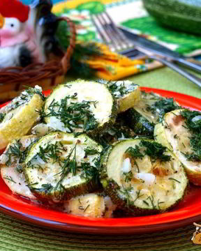 Кабачки в сливочном соусе