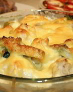 Капуста, запеченная под молочным соусом