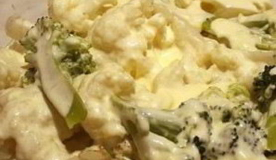 капуста, запеченная под молочным соусом