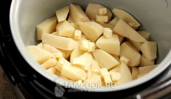 картошка тушеная в молоке