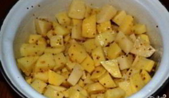 картошка, запеченная с горчицей