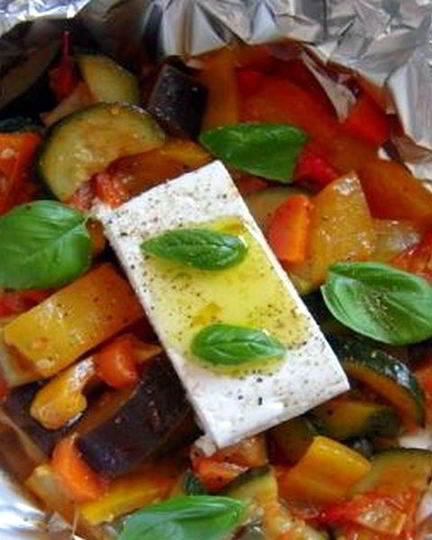 Рецепт овощей, запеченных в духовке в фольге