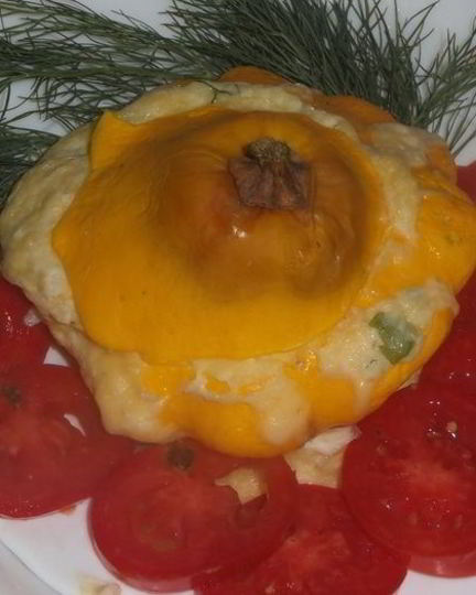 Рецепт патиссона с сыром в микроволновке