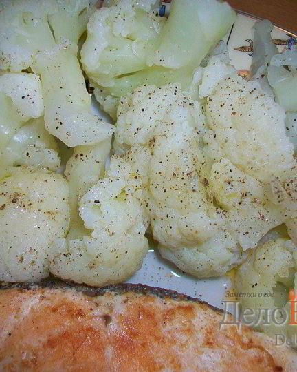 Рецепт цветной капусты с оливковым маслом и чесноком