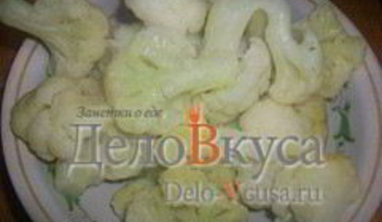 цветная капуста с оливковым маслом и чесноком