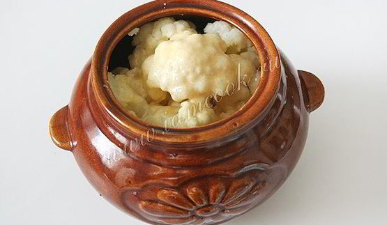 цветная капуста запеченная в горшочках