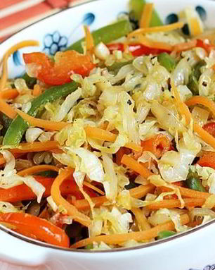 Тушеная капуста по-китайски