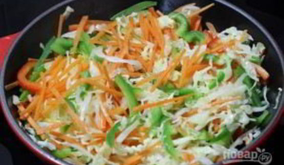 тушеная капуста по-китайски