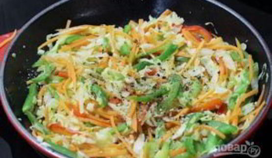 тушеная капуста по-китайски