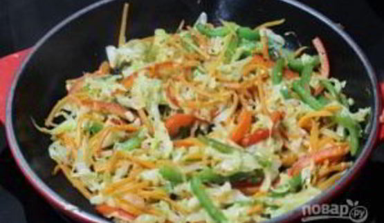 тушеная капуста по-китайски