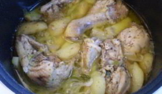 тушеная картошка с курицей в мультиварке