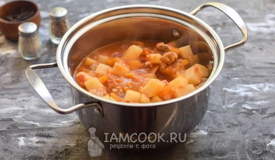 тушеная картошка