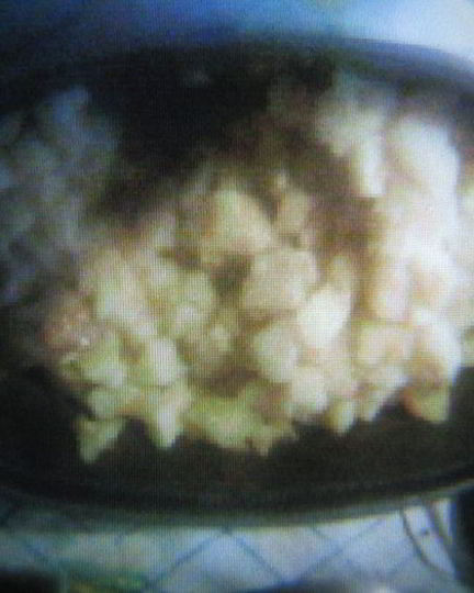 Рецепт тушеного карофеля с куриными копчиками