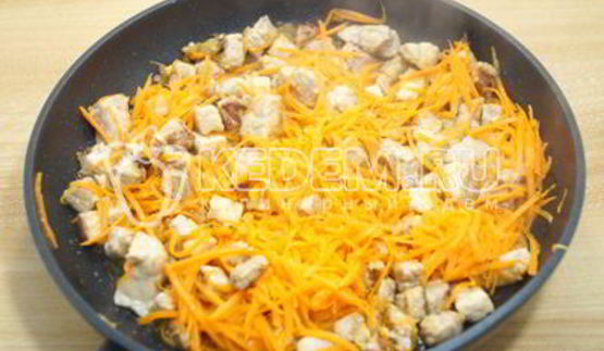 тыква с мясом в духовке