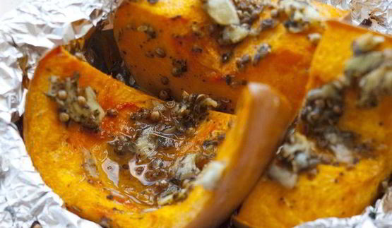 тыква, запеченная в фольге