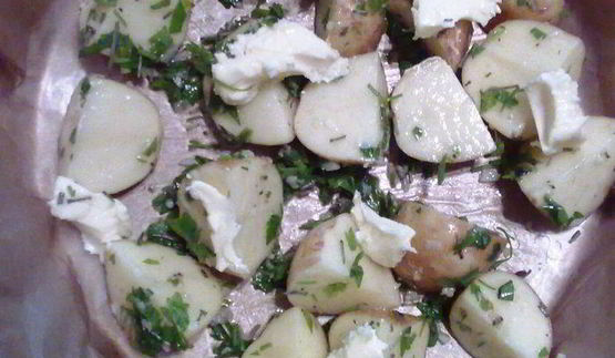 запеченная молодая картошечка