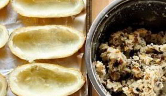 запеченный картофель с беконом и сыром