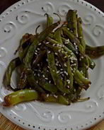 Жареная стручковая фасоль