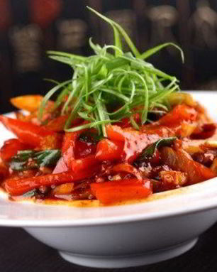 Жареные перцы с уксусом и орегано