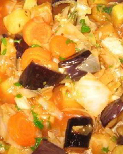 Рецепт овощного гарнира с репой